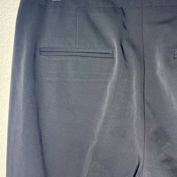 THEORY pants trouser black sz 8 wide leg wool blend - Picture 8 of 12